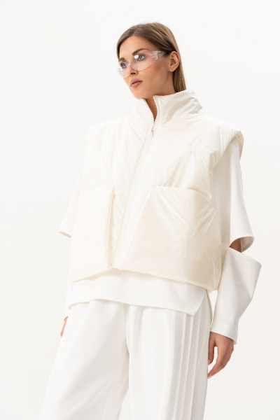 Брюки, жилет, свитшот Luna 235 молоко - фото 23