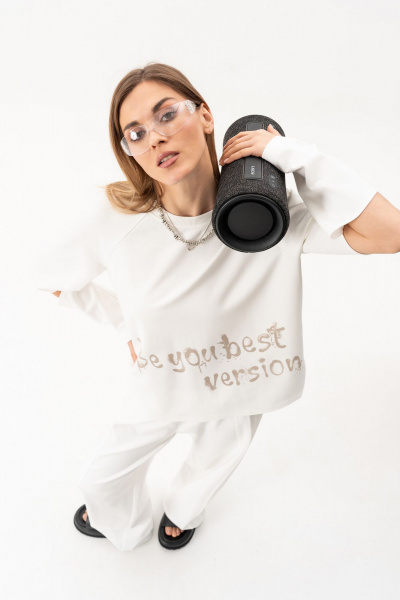 Брюки, жилет, свитшот Luna 235 молоко - фото 18