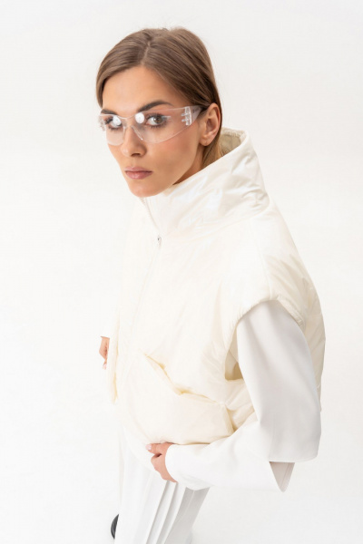 Брюки, жилет, свитшот Luna 235 молоко - фото 4