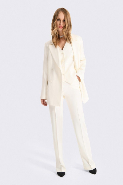 Брюки, жакет, жилет PiRS 2276 молочный - фото 1
