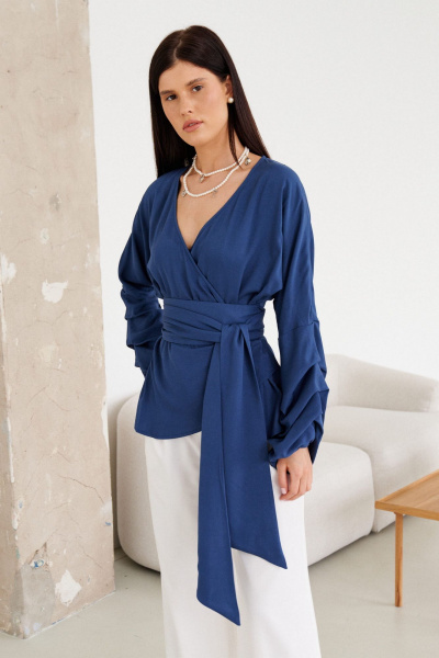 Блуза Morozov Amavie 6.2066_B1_Sheryl синий - фото 11