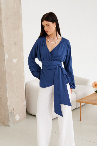Блуза Morozov Amavie 6.2066_B1_Sheryl синий - фото 10