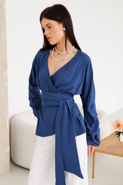Блуза Morozov Amavie 6.2066_B1_Sheryl синий - фото 8