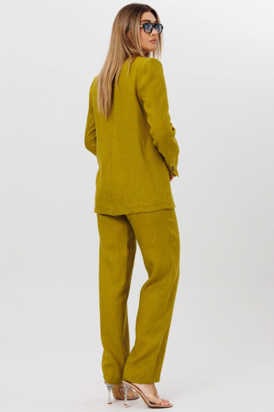 Брюки, жакет AMIE by Ma Сherie 8009 олива - фото 5