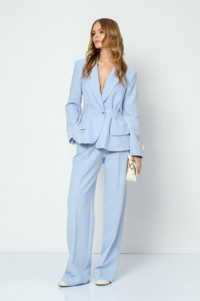 Брюки, жакет PiRS 5492 голубой - фото 5