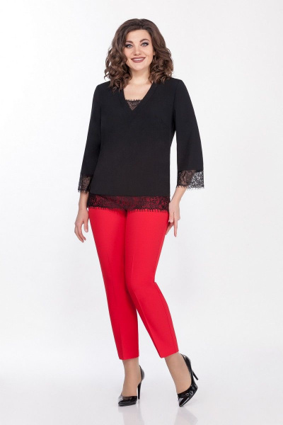Блуза, брюки, жакет LaKona 1338/1 красный - фото 2