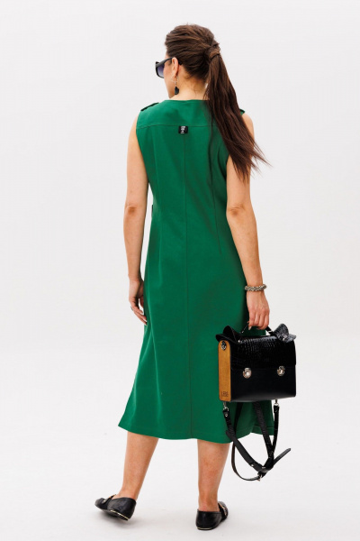Платье Anelli 1478 папоротниково-зеленый - фото 10