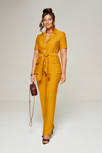 Брюки, жакет Beautiful&Free 6310 горчица - фото 1