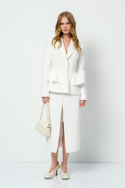 Жакет, юбка PiRS 5819 белый - фото 7