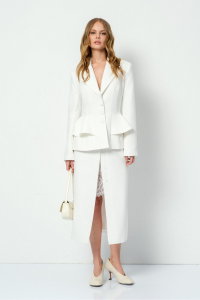 Жакет, юбка PiRS 5819 белый - фото 3