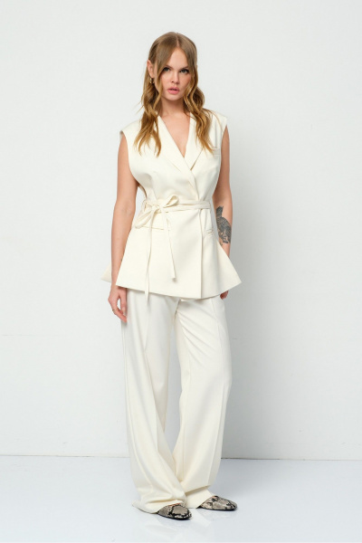 Брюки, жилет PiRS 5844 айвори - фото 3