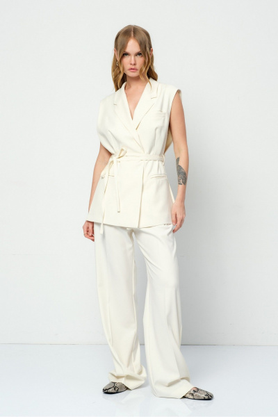 Брюки, жилет PiRS 5844 айвори - фото 1