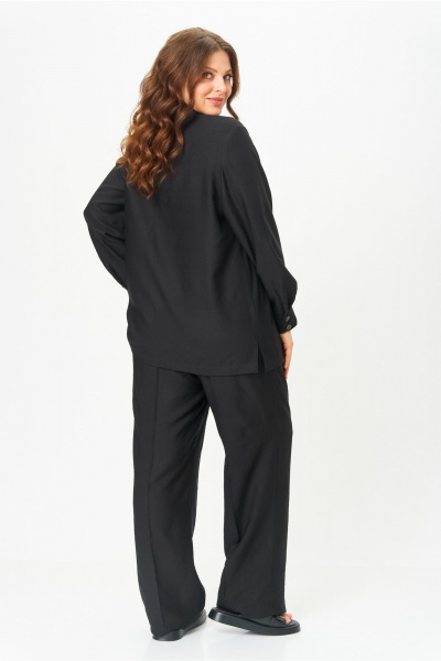 Брюки, рубашка OVERYOU М196 черный - фото 2