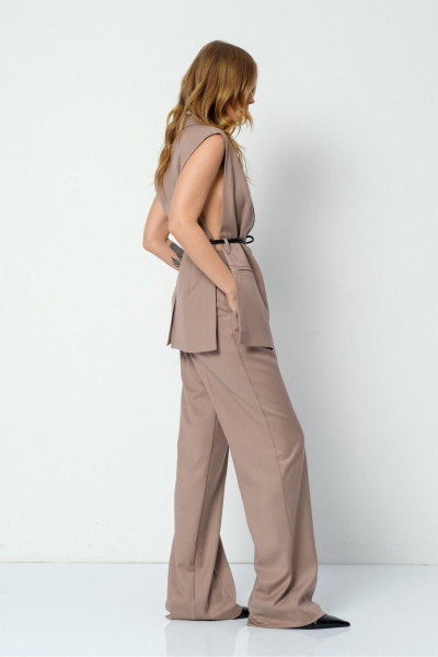 Жилет PiRS 5845 серо-бежевый - фото 6