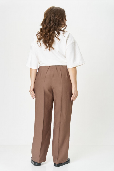 Брюки, футболка OVERYOU М197/1 молочно-мокко - фото 2