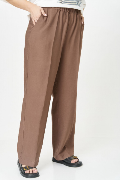 Брюки, футболка OVERYOU М197/1 молочно-мокко - фото 6