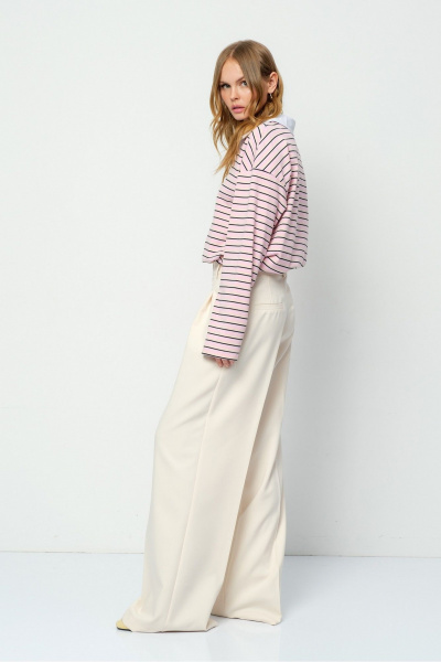 Брюки, джемпер PiRS 5859 розовый+айвори - фото 6