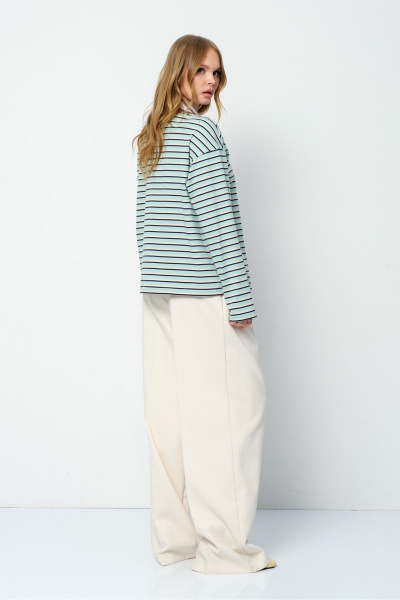 Брюки, джемпер PiRS 5859 мятный+айвори - фото 7