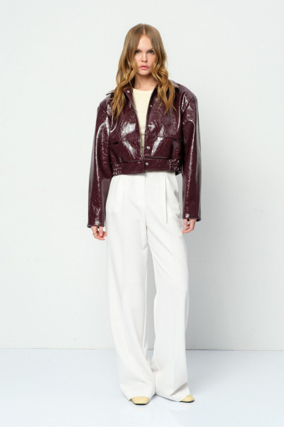 Куртка PiRS 5872 бургунди - фото 3