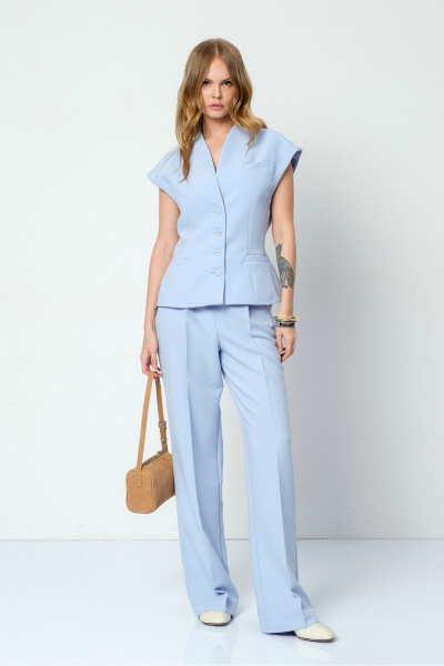 Брюки, жилет PiRS 5873 голубой - фото 1