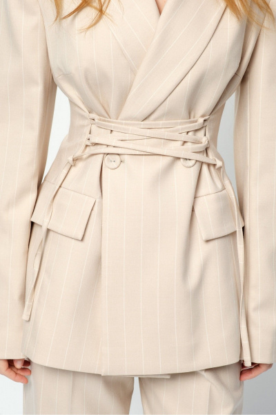 Брюки, жакет PiRS 5874 бежевый - фото 4