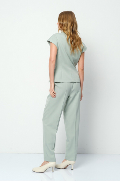 Брюки, жилет PiRS 5883 серо-мятный - фото 5