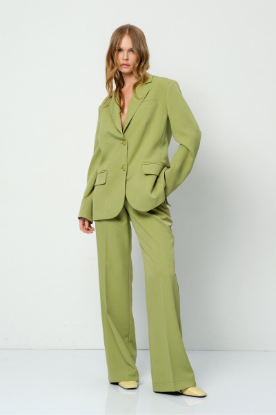 Брюки, жакет PiRS 5889 лаймовый - фото 3