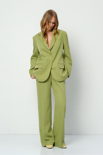 Брюки, жакет PiRS 5889 лаймовый - фото 1