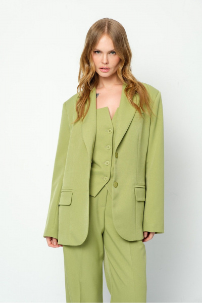 Брюки, жакет, топ PiRS 5890 лаймовый - фото 9