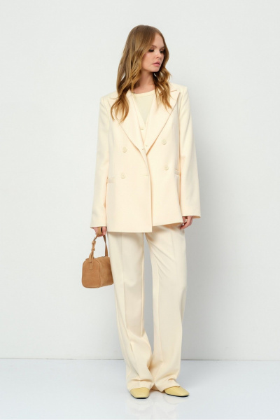 Брюки, жакет PiRS 5898 сливочное_масло - фото 2