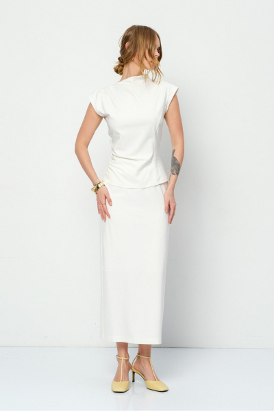 Блуза, юбка PiRS 5900 молочный - фото 1