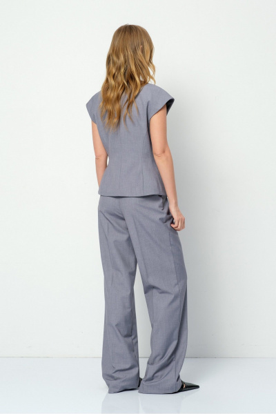 Брюки, жилет PiRS 5902 светло-серый - фото 6