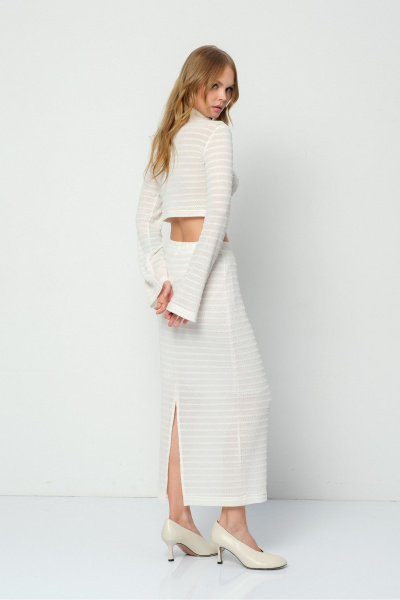 Джемпер, юбка PiRS 5914 молочный - фото 5