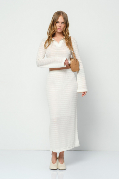 Джемпер, юбка PiRS 5914 молочный - фото 4