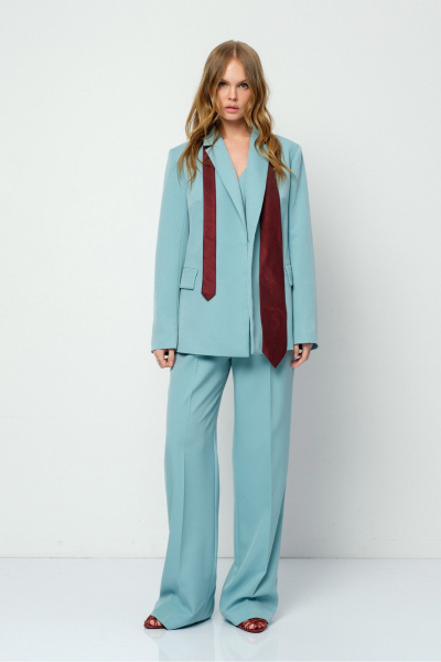 Брюки, жакет PiRS 5918 бирюза - фото 1