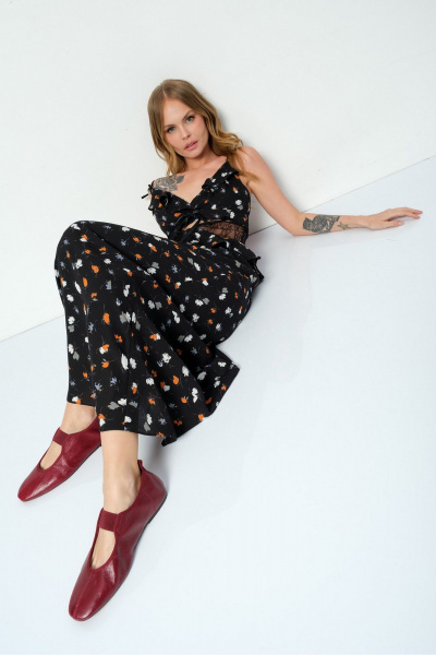 Платье PiRS 5922 черный - фото 12