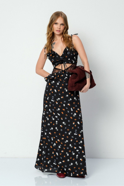 Платье PiRS 5922 черный - фото 10