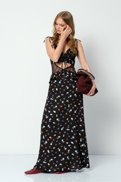 Платье PiRS 5922 черный - фото 2