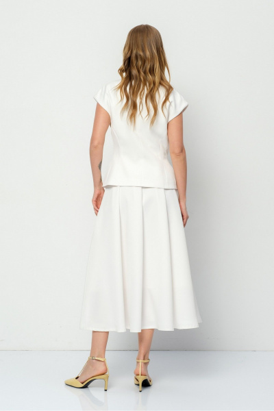 Жилет, юбка PiRS 5923 молочный - фото 7