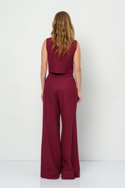 Брюки, жилет PiRS 5929 марсала - фото 4