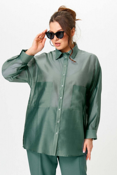 Рубашка SOVA 11278 зеленый - фото 1