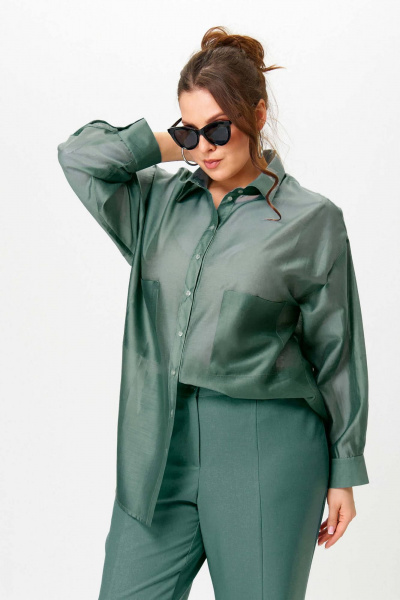 Рубашка SOVA 11278 зеленый - фото 9