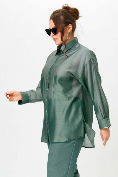 Рубашка SOVA 11278 зеленый - фото 7