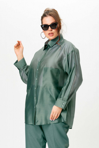Рубашка SOVA 11278 зеленый - фото 6