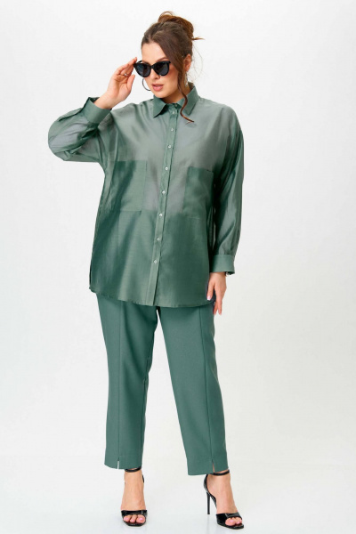 Рубашка SOVA 11278 зеленый - фото 3