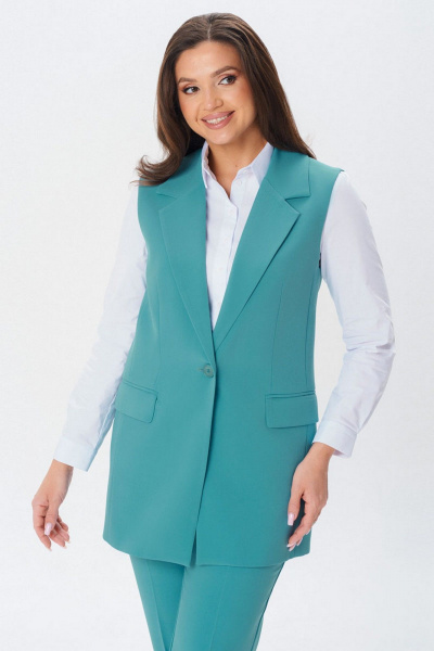 Брюки, жилет IVARI 20403/1 бирюзовый - фото 5