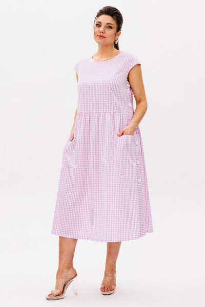 Платье Anelli 1059 пинк - фото 5