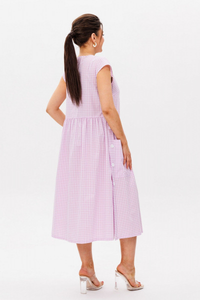 Платье Anelli 1059 пинк - фото 3