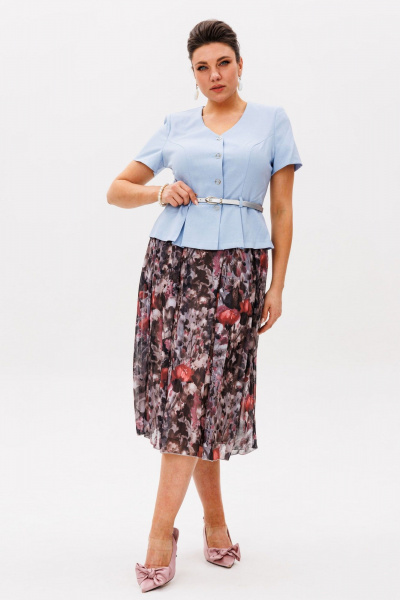 Жакет, юбка Anelli 1549 вода - фото 3