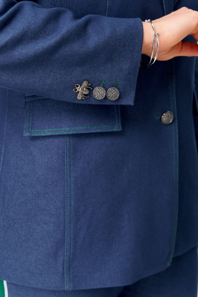 Жакет Andina city 4011-25 синий - фото 9